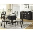 thumbnail image 4 of Jofran Altamonte Round Glass Top Dining Table, Dark Charcoal (Set of 2), 4 of 4