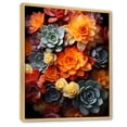 thumbnail image 2 of Designart "Sunlit Succulents Colorful Glow" Floral & Botanical Floater Framed Wall Art Living Room, 2 of 7