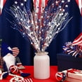 thumbnail image 5 of EUDIDV Patriotic Decor Independence Day Cuttings Red White Blue Gold And Powder Berries Suit Of 3 Suitable For Holiday Decorations Holiday Decorations Flower Decorations Party Supplies​, 5 of 6