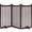 Espresso, variant on Yaheetech 24" Tall Freestanding Wooden Fence with Door, White