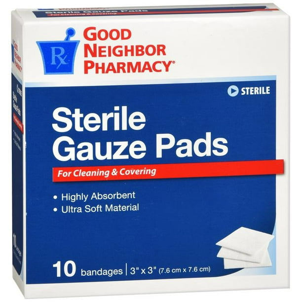GNP Sterile Gauze Pads, 10 Bandages