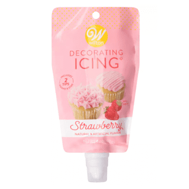 Wilton Strawberry Icing Decorating Pouch with Tips, 7oz. (4Pack)