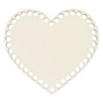 thumbnail image 2 of Cuadros Decorativos Cesta de madera natural Base de cesta en blanco de ganchillo en forma de corazón para manualidades de bricolaje DQrwqpou Nuevos Originales, 2 of 9