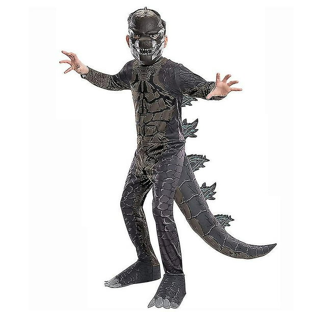 Disfraz de Godzilla para niños, mono de Cosplay de los monstruos, cola con máscara
