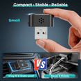 thumbnail image 6 of 2-in-1 Wireless CarPlay Adapter & Android Auto Adapter, Wired to Wireless, Plug & Play Mini USB Adapter, Fast & Stable for iPhone & Android(Black), 6 of 7