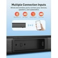 thumbnail image 4 of Sound Bar for TV, 50 Watts Soundbar for TV, Soundbar with Subwoofer, 32-inch Stereo Surround Sound System TV Sound Bar Speakers with Wireless Bluetooth 5.3/Optical/AUX/ARC for Home, TV, PC, 4 of 8