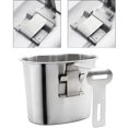 thumbnail image 4 of Set de cantimplora ELK militar de acero inoxidable de 1 litro con taza y bolsa, 4 of 7