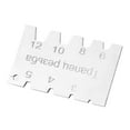 thumbnail image 1 of 4 Pcs Jauge d'Angle Fil de Coupe en Acier Inoxydable Fer Carbone Outil de Mesure Tpaneu, 1 of 10
