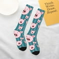 thumbnail image 6 of Bingfone Compression Socks for Women and Men Long Socks for Running Athletic Cycling Nurse-Funny Pig Faces, 6 of 8