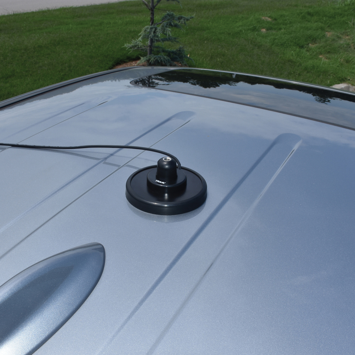 Tram 5-Inch Black Steel NMO Magnet Mount with RG58 Coaxial Cable and UHF PL-259 Connector
