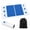 Blue, variant on Fidget Trading Board Mat with Storage Bag, 12x24 Inch Trading Mat