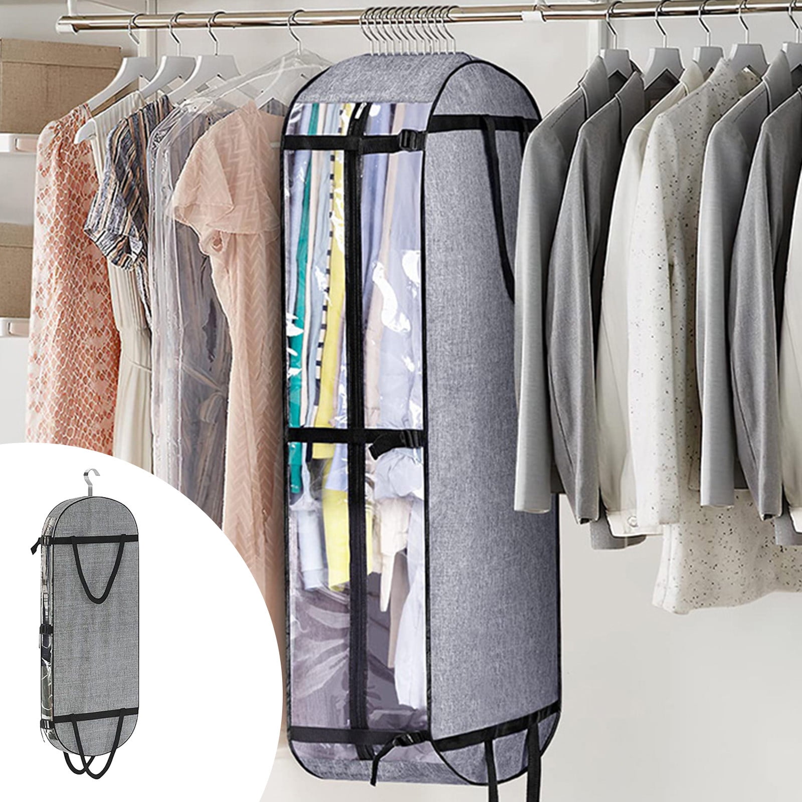 Tahtuvzn Storage and Organization Hanging Tote Garment Bag Suit for Wardrobe Watertight Clothes Dirt Bags Coats Jackets Shirts Clothing, Gifts Friend
