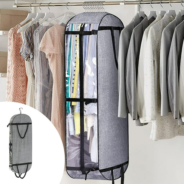 Organizador de ropa, bolsa para guardar ropa, bolsa para colgar ropa, bolsa para guardar trajes, impermeable, para abrigos, chaquetas y camisas. Bolsillo para guardar ropa.