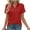 Red #1, variant on DORKASM Plus Size Collared Polo Shirts Summer Short Sleeve V Neck Business Tops for Women Hot Pink 2XL