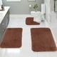 thumbnail image 1 of Juego de alfombrillas de baño sólidas para el baño: antideslizantes, suaves, absorbentes de agua, lavables a máquina, de terciopelo polar., 1 of 6