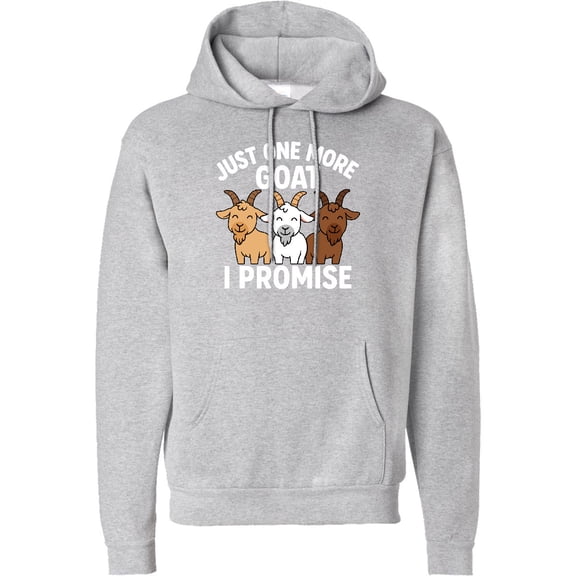 Inktastic Just One More Goat I Promise Adult Hoodie Sweatshirt