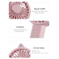 thumbnail image 4 of Advancent Mini ventilador de mano 5W Refrigeración por aire con luz nocturna Portátil de plástico Interior Estudiante Ventilador fresco Rosa Type2 NO2 Advancent HA059940-02B, 4 of 6
