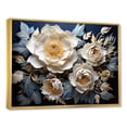 thumbnail image 2 of Designart "Unveiled Beauty Of Peonies" Peonies Floater Framed Canvas Art Print, 2 of 5