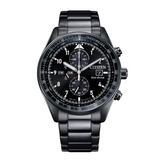 CITIZEN Eco-Drive 腕時計 黒ステンレス Citizen Corso Eco-Drive Black Dial Men's Watch BM7333-85E