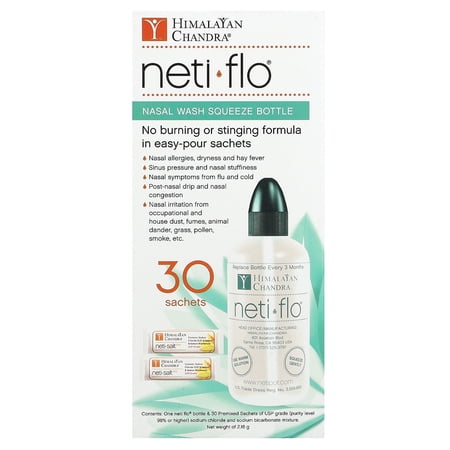 Himalayan Chandra Neti Mist Neti Flo - with 30 Sachets - 1 Count Cough Cold and Flu