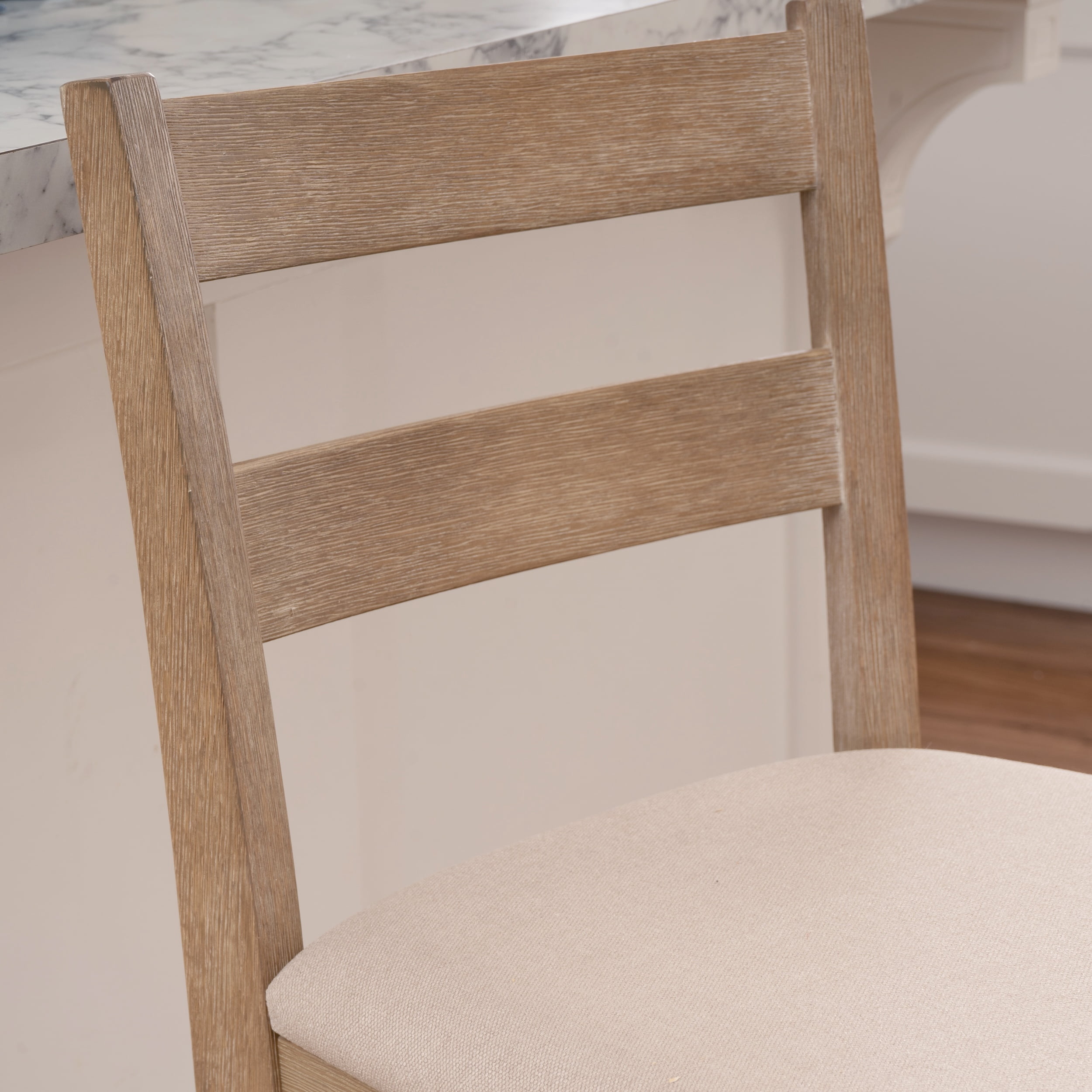 Linon Sorenson 25" Indoor Soho Counter Stool, Graywash/Beige