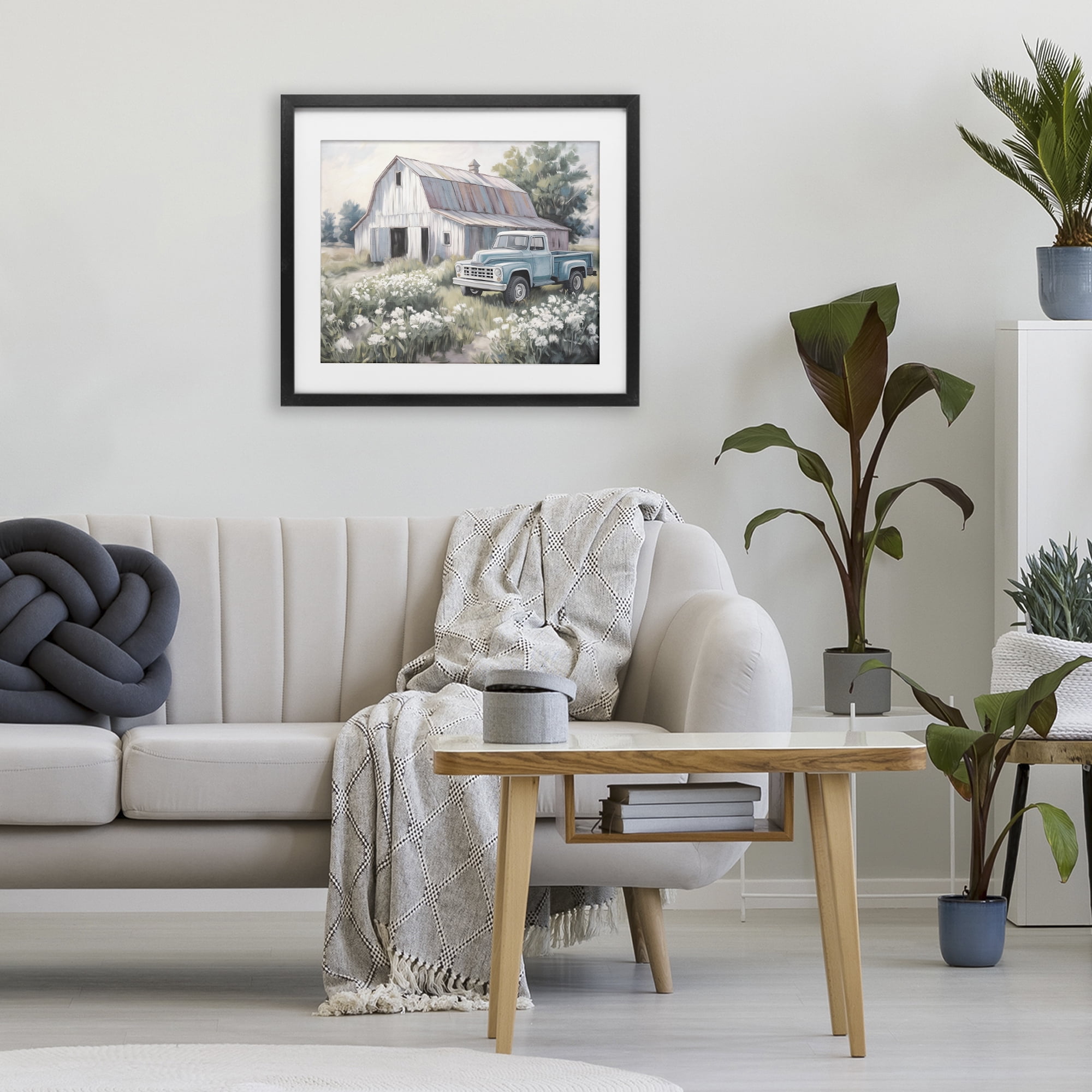 Stupell Industries Pastoral Farm Dreams Black Framed Print Under Glass, design by Kim Allen