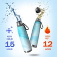 thumbnail image 2 of 29oz Insulated Water Bottle with Tea Infuser, Stainless Steel Travel Mug, Ice Frozen Print, 2 of 6