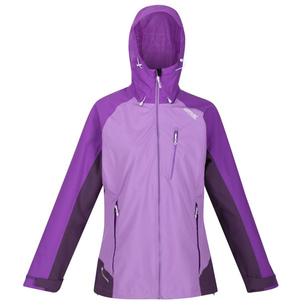 Regatta - Chaqueta impermeable modelo Birchdale para chica/mujer (Jacinto, Púrpura Zafiro, Berenjena Oscura) Regatta UTRG3330_hyacinthpurplesapphiredarkaubergine