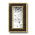thumbnail image 2 of ArtToFrames 4" x 8" Black Panel With Gold Lip Picture Frame, 4x8 inch Multi Wood Poster Frame (WOM-5092),  Pack, 2 of 7