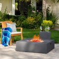 thumbnail image 2 of Afuera Living Square Gas Fire Pit Table with Tank Holder in Dark Gray, 2 of 25