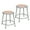 Grey 18", variant on Hampden Furnishings Flynn Collection 24" Masonite/Steel Stool, Black, Pack of 2