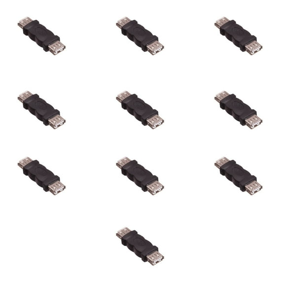 USB 2.0 A Female to A Female Adapter for Connecting USB Devices 10 Pcs Pack