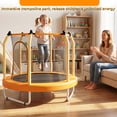 thumbnail image 5 of 55'' Toddler Trampoline for Kids, SEGMART Kids Trampoline with Enclosure Net and Balls, Indoor Outdoor Mini Small Trampoline Birthday Gifts for Boys and Girls Age 3 Months and up, 5 of 7