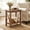 Honey Brown, variant on LEDREM 2 Tiers Side Table, Sofa Accent Table with Underside Storage Rack, Compact End Table for Narrow Areas, Ideal for Lounge, Apartment, Rustic Country Design