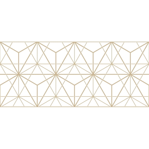 MuralsPrint Pentagon Geometric Peel and Stick Wallpaper, Removable Wallpaper 10'L x 24''W