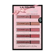 L.A. COLORS Lipgloss, Shiny Pout Lipgloss Gift Set, 5 pc