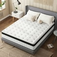 thumbnail image 2 of Tvdfgts 14 inch Queen Mattress, Cooling Gel Memory Foam Mattress in a Box, Individual Pocket Spring Hybrid Mattress with Pressure Relief & Motion Isolation, Soft and Comfort, Medium-Firm, CertiPUR-US, 2 of 10