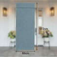 thumbnail image 4 of LOVEVER Blackout French Door Blinds For Glass Door Window  Light Blocking Privacy Door Window Drapes For Front Door Lightweight Tie Up Shade - Style 3, 4 of 5