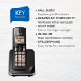 thumbnail image 2 of Panasonic DECT 6.0 Expandable Cordless Phone - 1 Handset; Call Block Feature; Black - KX-TGC380CB, 2 of 8