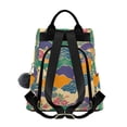 thumbnail image 2 of FORMRS Women's Travel Backpack Purse Anti-Theft Hidden Pockets Casual Shoulder Bag, Beige Floral Wave, 2 of 7