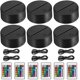 thumbnail image 2 of Paquete de 4 bases de lámpara de luz LED nocturna 3d + control remoto + cable USB, soporte de exhibición de espectáculo de luz de 16 colores para acrílico y plexiglás, decorativo Feliz Sencillez, 2 of 5