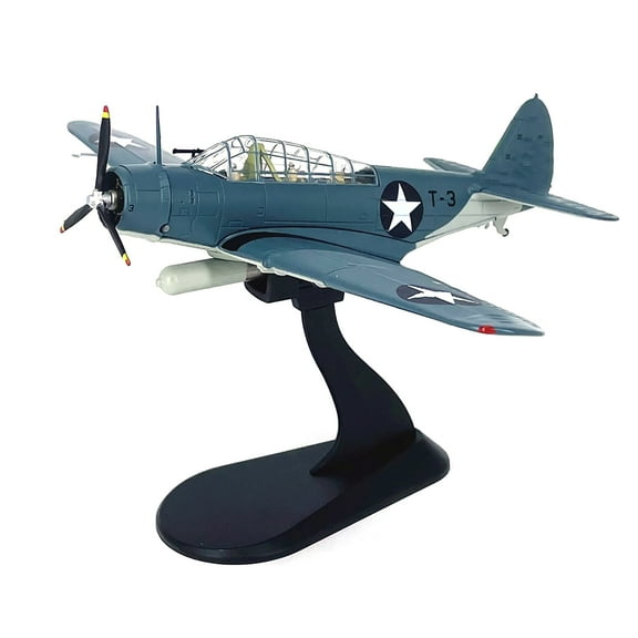 TAPDRA TBD Devastator Bomber Model 1:72 Scale WWII US Navy Alloy Display Collectible Airplane Decor Gift Length 5.9”