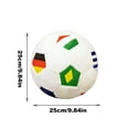 thumbnail image 4 of 5.9in Fancy Patterned Soccer Plush Toy, Soft Stuffed Football Sports Ball, Home Decor Ornament for Game Rooms, Creative Athletic Cushion, Unique Sports Theme Plushie, 4 of 7