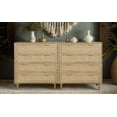 thumbnail image 3 of Finnhomy 4-Drawer Dresser, 35.43" Wide, Rattan Dresser Modern Cane, 3 of 5