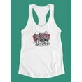 thumbnail image 3 of Floral Wreath Pug Tank Women -Image by Shutterstock, Female x-Small, 3 of 4