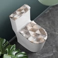 thumbnail image 3 of HELLHERO Toilet Seat Lid Cover of Pack of 2 Fits All Toilet Shapes Toilet Protector Cover Machine Washable Bathroom Home, 3 of 8