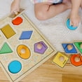 thumbnail image 3 of Melissa & Doug Deluxe Jumbo Knob Wooden Puzzle - Geometric Shapes (8 pcs), 3 of 10