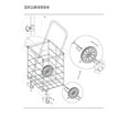 thumbnail image 3 of MAINSTAYS 4 Wheel Shopping Cart with Bag, 3 of 3