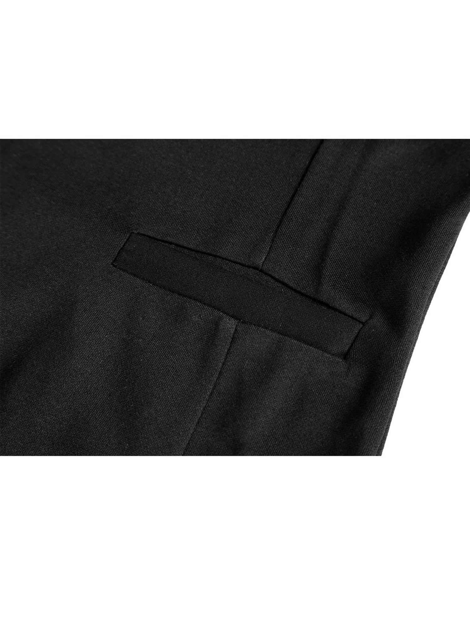 Unique Bargains Men's Button Down V Neck Sleeveless Two Pockets Vests