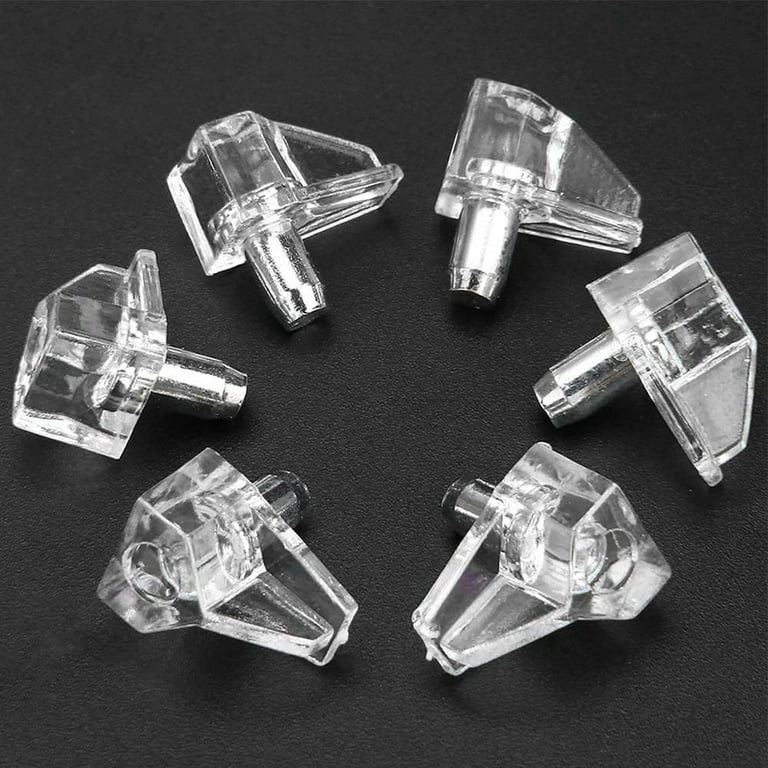 STRONG METAL SHELF SUPPORT PLUG IN 5MM STUD PINS PEGS KITCHEN CABINET  CUPBOARD